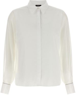 Peserico Stretch Cotton Shirt - White