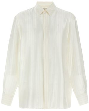 Saint Laurent Striped Shirt - White