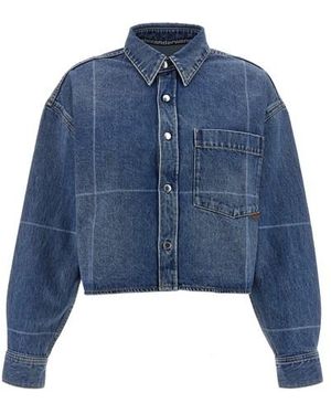 Alexander Wang Camicia Denim Crop - Blu