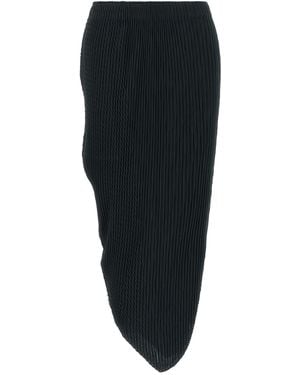Issey Miyake 'leaf Pleats' Skirt - Black