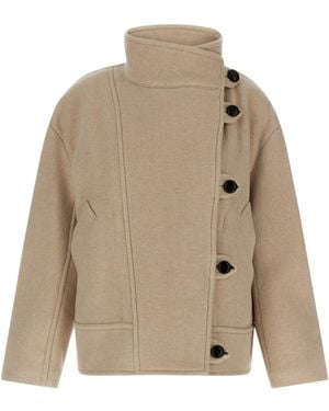 Isabel Marant 'hanis' Coat - Natural