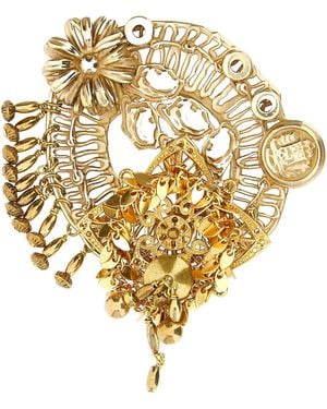 Dries Van Noten Spilla Ottone Anticato - Metallizzato