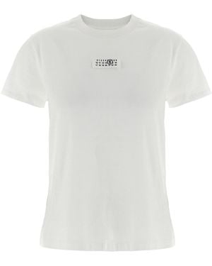 MM6 by Maison Margiela 'numeric Signature Mm6' T-shirt - White