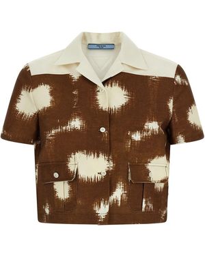 Prada Canvas Shirt - Brown