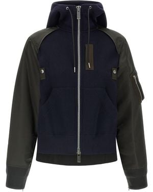 Sacai 'sponge' Hoodie - Blue