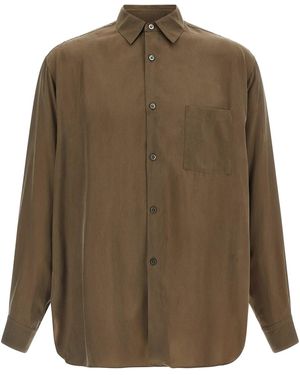 Ssstein Shirt With Pocket - Brown