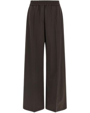 Brunello Cucinelli Cool Wool Trousers - Black