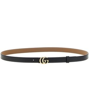 Gucci Wendegürtel "Gg Marmont" - Schwarz