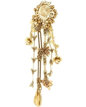 Dries Van Noten Spilla Ciondoli A Cascata - Metallizzato