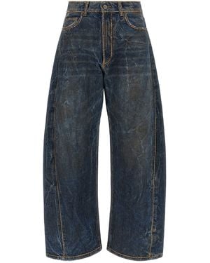 GIUSEPPE DI MORABITO Rhinestone Jeans - Blue