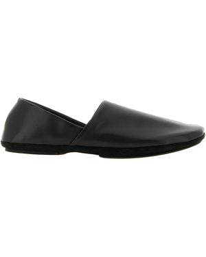 Lemaire Nappa Slipper Loafers - Black