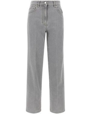 Peserico Jeans Denim Stretch - Grigio