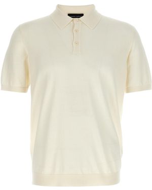 Roberto Collina Knitted Polo Shirt - White