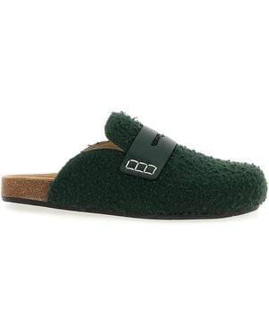 JW Anderson Mules "Felt Loafer" - Grün