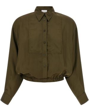 Nude Plastron Shirt - Green