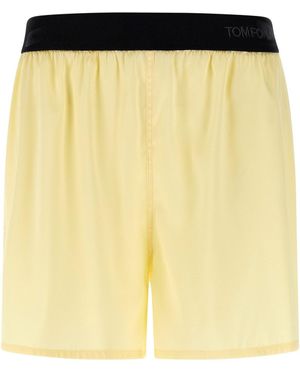 Tom Ford Silk Shorts - Yellow