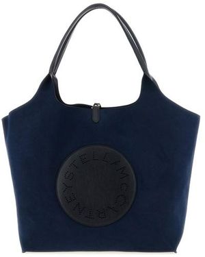 Stella McCartney Shopping Reversibile Logo - Blu