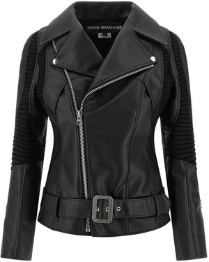 Junya Watanabe Knitted Insert Jacket - Black