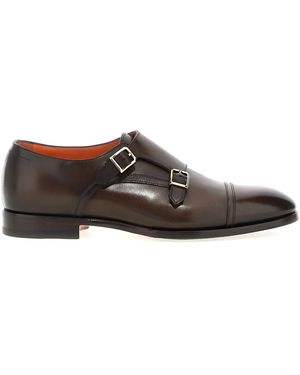 Santoni Doppelschnalle "Axel" - Braun