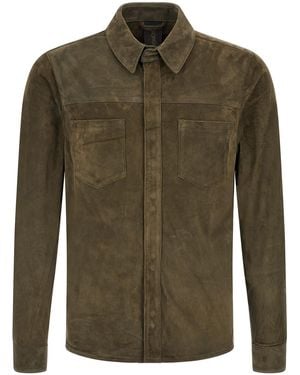 Giorgio Brato Suede Shirt Gloves - Green