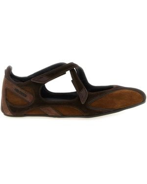 The Attico 'floor 01' Ballet Flats - Black