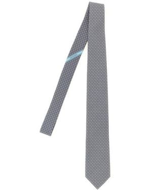 Ferragamo Cravatta 'Chicca' - Grigio