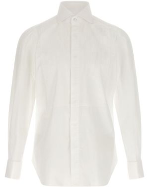 Finamore 1925 Camicia Da Smoking Bianca - Bianco