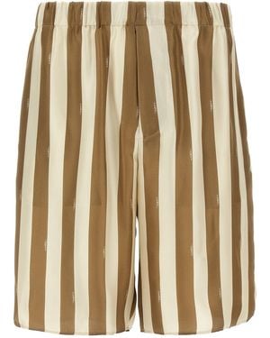 Fendi 'Pequin' Bermuda Shorts - Natural