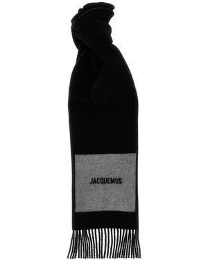 Jacquemus 'l'echarpe Rond Carré' Scarf - Black