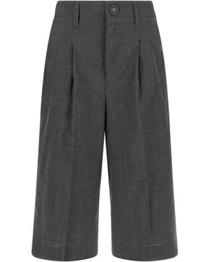 Ami Paris Bermuda-Shorts "Carrot" - Grau