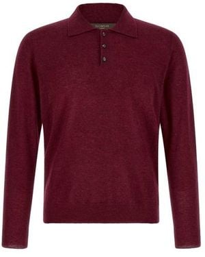 Zanone Polo Maniche Lunghe - Rosso