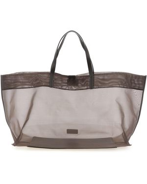 STAUD 'christos' Large Shopping Bag - Grey
