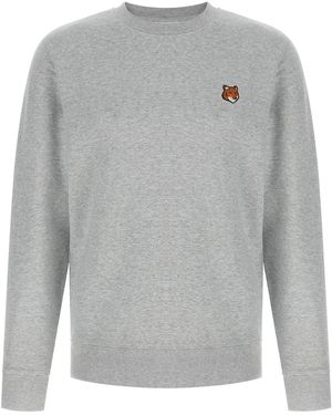 Maison Kitsuné 'fox Head' Sweatshirt - Grey