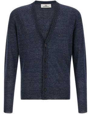 Rivvia Projects Linen Silk Cardigan - Blue