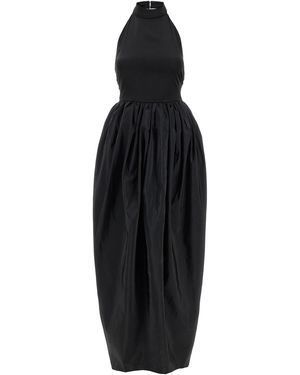 ROTATE BIRGER CHRISTENSEN 'Satin Taffeta Maxi' Dress - Black