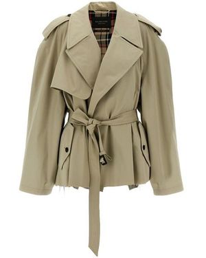 Balenciaga Trench 'Cropped' - Verde