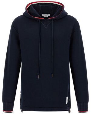 Thom Browne Rwb Tape Kapuzenpullover - Blau
