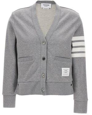 Thom Browne Cardigan '4 Bar' - Grigio