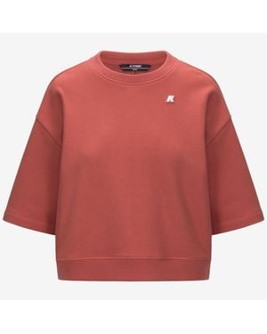 K-Way Gwen French Terry - Rosso