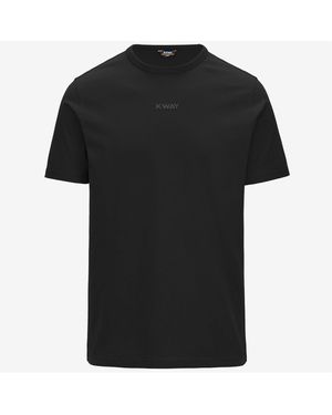 K-Way Odom Js Peach Lettering - Nero