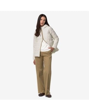 K-Way Madlaine Diamond Quilted Warm - Bianco