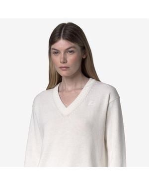 K-Way Adine Cotton Cashmere - Blanco
