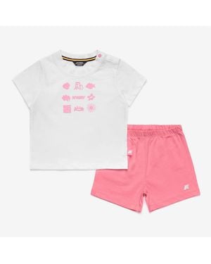 K-Way E. Pete Set Plage Jersey - Rosa