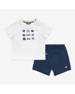 K-Way E. Pete Set Plage Jersey - Blu