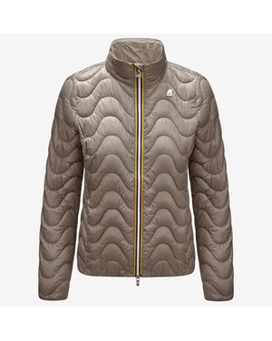 K-Way Violette Quilted Warm - Marrone
