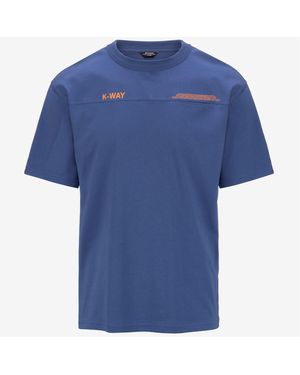 K-Way Fantome Lettering - Blu