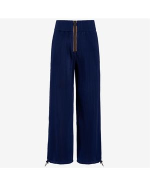 K-Way Baggy Plisse - Blu