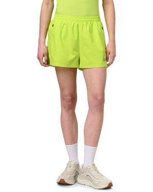 Kappa Ifler Pro Pantaloncini Donna Verde - Giallo