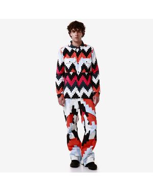 Kappa 6Cento 657G Camicie Uomo, Donna Nero - Rosso