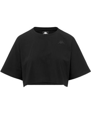 Kappa Icropa T-Shirt E Top Donna Nero